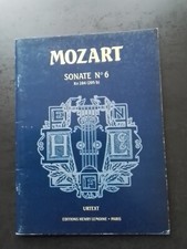 Partition mozart sonate d'occasion  Milly-sur-Thérain