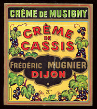 Ancienne étiquette crème d'occasion  Dijon