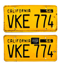 1956 california license for sale  Simi Valley