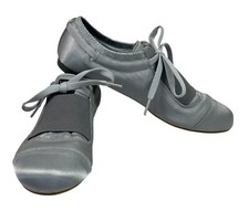Sapatos baixos ADIDAS Stella McCartney cadarços de pano prata balé 2007 tamanho CE EUA 9 comprar usado  Enviando para Brazil