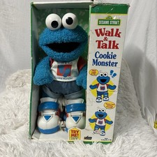 1997 TYCO SESAME STREET WALK & TALK COOKIE MONSTER NO PACOTE *LEIA A DESCRIÇÃO comprar usado  Enviando para Brazil