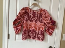 Blusa de algodão manga folhada araras FARM RIO AINIKA tamanho XS comprar usado  Enviando para Brazil