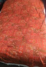 Bedspread orange brown for sale  BRADFORD