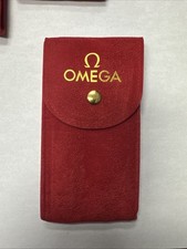 Omega red pouch for sale  Fresh Meadows