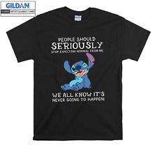 Usado, Camiseta Disney Stitch We All Know It's presente com capuz camiseta masculina feminina unissex 7645 comprar usado  Enviando para Brazil