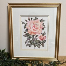 Framed pink rose for sale  WIMBORNE
