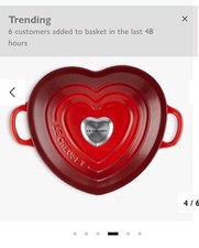 Cruset heart casserole for sale Cruset heart casserole for sale  LONDON