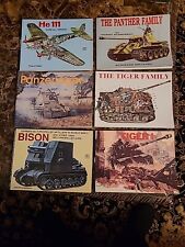 Schiffer Military 6 Book Lot Tiger Panther He 111 Bison WW2 German World War II, usado comprar usado  Enviando para Brazil