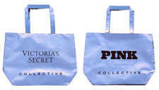 VICTORIA'S SECRET LOGOTIPO ROSA IRIDESCENTE REUTILIZÁVEL ECO TOTE ACADEMIA PRAIA SACOLA DE COMPRAS comprar usado  Enviando para Brazil