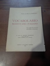 Vocabolario mantovano italiano usato  San Martino Dall Argine