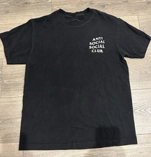 Camiseta Preta Clássica Anti Social Social Club Tamanho Médio Manga Curta ASSC comprar usado  Enviando para Brazil