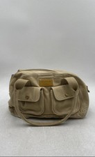 Bolsa de ombro Aeropostale feminina bege bolsos frontais duplos clássica com zíper comprar usado  Enviando para Brazil