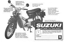 1966 advert suzuki for sale  SIDCUP