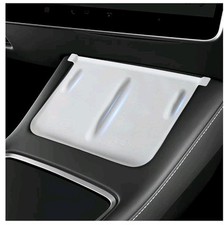Usado, Tapete de silicone console central (textura de fibra de carbono branca) projetado para o modelo Tesla comprar usado  Enviando para Brazil