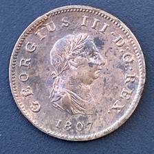 1807 half penny for sale  HUNTINGDON