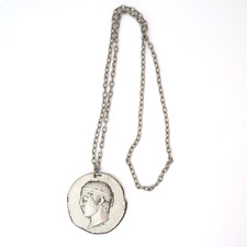 Colar medalhão moeda grega vintage Alexander The Great Griffin Mythology 28" comprar usado  Enviando para Brazil