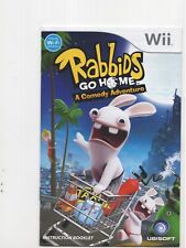 Rabbids Go Home Nintendo Wii SOMENTE MANUAL Autêntico Original comprar usado  Enviando para Brazil