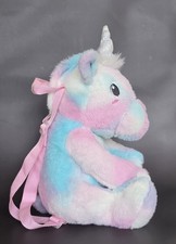 Mochila de Pelúcia Carried Away Rosa Azul Unicórnio Alças Ajustáveis Tamanho 15", usado comprar usado  Enviando para Brazil