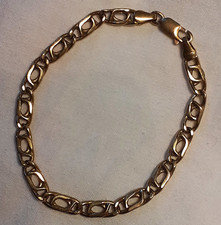 Bracelet gourmette 18 d'occasion  San-Nicolao