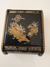 Vintage black lacquered for sale  NORTHOLT
