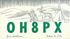 CARTÃO QSL ANTIGO VINTAGE OH8PX ISOKATU OULU FINLÂNDIA RÁDIO AMADOR comprar usado  Enviando para Brazil