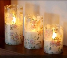 Floral led flameless for sale  LOUGHBOROUGH