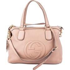 Gucci Pink Leather Soho Handbag Tasche comprar usado  Enviando para Brazil