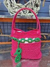 Handtasche fuchsia handarbeit gebraucht kaufen  Erftstadt