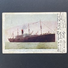 Cartão postal vintage 1906 Steamship SS Minnesota Seattle Oriental Liner Boat comprar usado  Enviando para Brazil