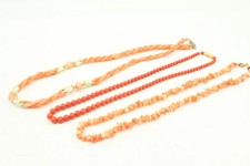 Vintage coral necklaces for sale  LEEDS