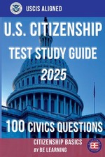 Citizenship Basics U.S. Citizenship Test Study Guide 100 Civics Questions comprar usado  Enviando para Brazil