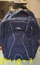 Mochila para laptop High Sierra rodas livres, True Navy, 14 x 18 x 7 comprar usado  Enviando para Brazil