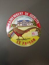 Etiquette camembert faisan d'occasion  Brissac-Quincé