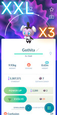 Gothita XXL | x3, 0,68m, 0,70m | Pokemon Trade Go comprar usado  Enviando para Brazil