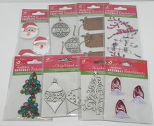 LOTE ADESIVOS DE PASSARINHO COM ENFEITES DE AGLOMERADO ACOLCHOADOS ETIQUETA SANTA POINSETTIA comprar usado  Enviando para Brazil