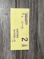 Ancien ticket paris d'occasion  Rennes-