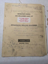 Johansson drilling machines for sale  USA