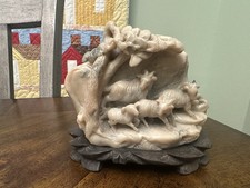 Soapstone carving landscape for sale  Medina