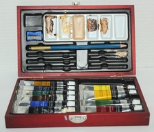 Master's Touch Art conjunto de 10 tintas a óleo em recipiente de caixa de madeira - 8,25" x 5,25" comprar usado  Enviando para Brazil