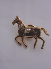 Pin cheval doré d'occasion  Méricourt