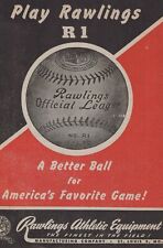 1947 Rawlings Sporting Goods equipamento esportivo beisebol impressão vintage anúncio década de 1940, usado comprar usado  Enviando para Brazil