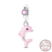 Pulseira feminina berloque de prata esterlina 925 europeia MULA pingente golfinho rosa comprar usado Pulseira feminina berloque de prata esterlina 925 europeia MULA pingente golfinho rosa comprar usado  Enviando para Brazil