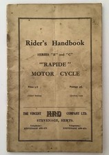 Vincent hrd riders for sale  HESSLE