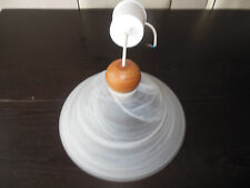 Plafonnier verre bois d'occasion  Louvres