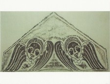 Cartão postal do cemitério de Massachusetts esfregando - querubins alados 1795 lápide ESTADO PERFEITO comprar usado  Enviando para Brazil