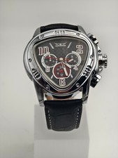 Relógio cronógrafo mecânico masculino triângulo geométrico JARAGAR, funciona muito bem! comprar usado  Enviando para Brazil