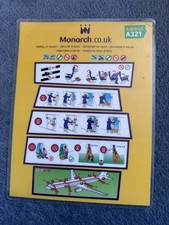 Monarch a321 safety for sale  FOLKESTONE