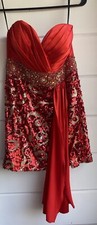 Vestido de formatura RJ Crush vermelho sequência tamanho 8, usado comprar usado  Enviando para Brazil