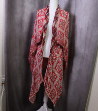 Kimono Feminino Free People American Pie Patchwork Tamanho Único Vermelho Multi Aberto Boho comprar usado  Enviando para Brazil