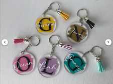 Chaveiro de acrílico personalizado com borla | Chaveiro personalizado | Gifs/estoque personalizados comprar usado  Enviando para Brazil